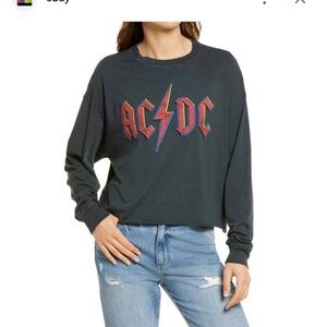 AC/DC Graphic Women's Black Top Daydreamer